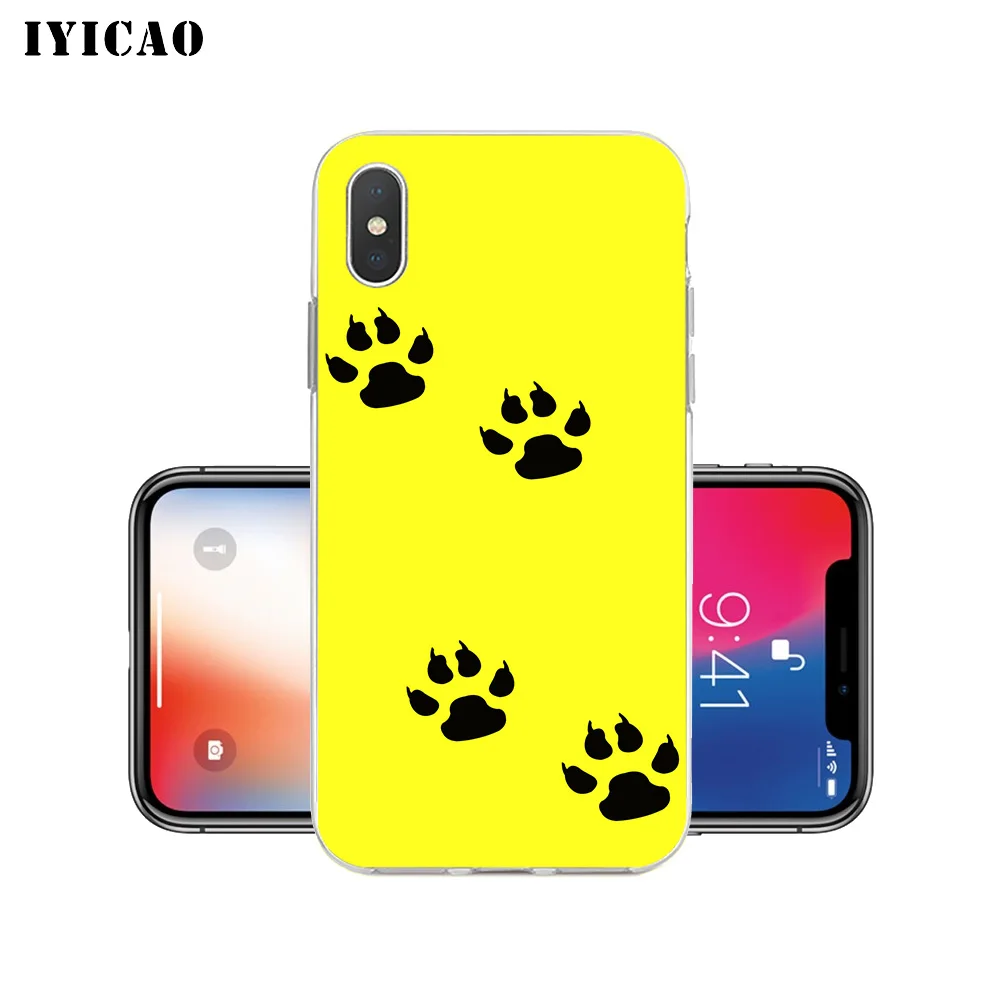 Мягкий силиконовый чехол IYICAO для iPhone X XR XS MAX 6 6s 7 8 Plus 5 5S SE TPU|Чехлы-накладки| |