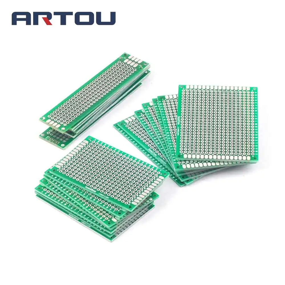 21PCS 5*7 4*6 2*3mm 3 value each 7pcs Double Side Prototype PCB Universal Board 5x7 4x6 2x8CM | Double-Sided