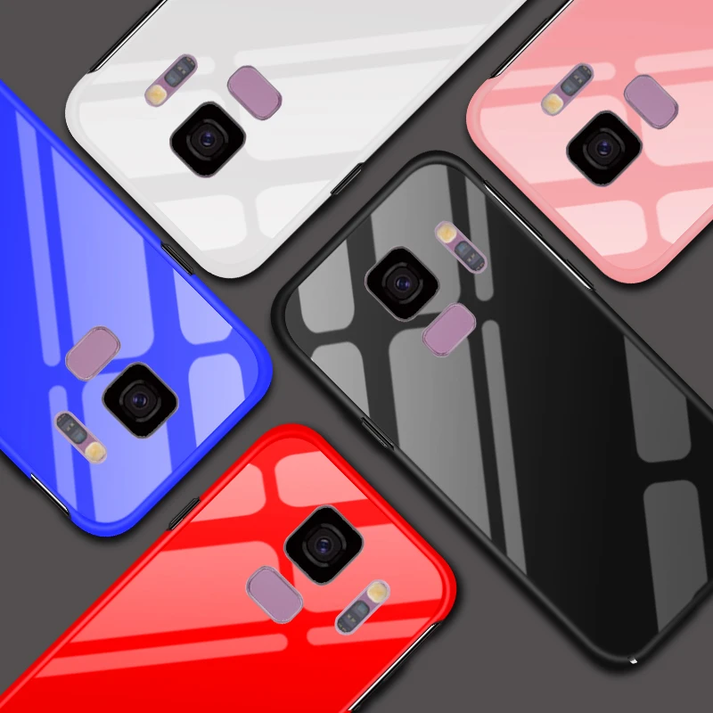 Luxury Piano Paint Case For Samsung Galaxy S9 S8 Plus S7 Edge Note 8 Ultra Thin Anti Knock Mirror Hard PC Cell Phone Back Cover |