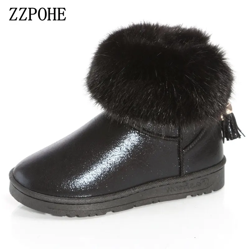 ZZPOHE/женские ботинки 2018 зимняя обувь Модные женские повседневные удобные