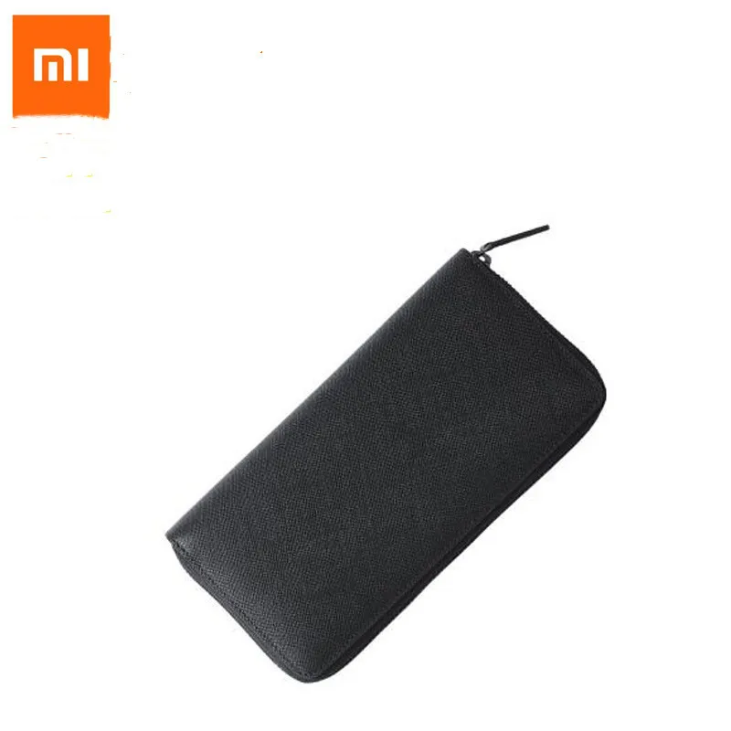 Мужская кожаная сумка xiaomi 90 Points из воловьей кожи, черные мужские клатчи на молнии для xiaomi smart home mihome