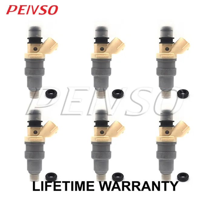 6x 23250-70110 23209-70110 Топливная форсунка для TOYOTA JP MARK2 92-2000 Охотник за 92-2001 CRESTA 92-2001 1GFE