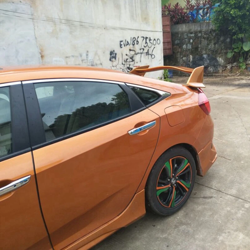 Задний спойлер из АБС пластика для багажника гоночный крыло Honda Civic 10 поколения