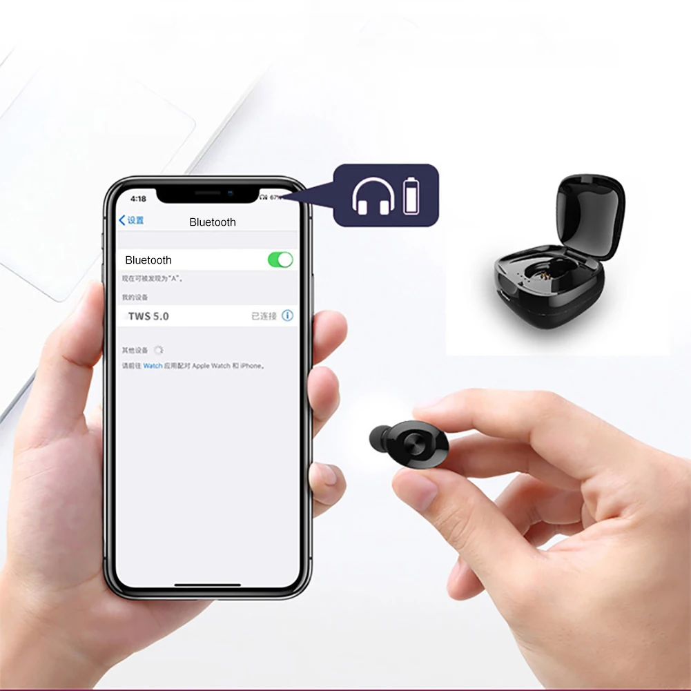 Новое поступление спортивные эргономичные водонепроницаемые 3D стерео V5.0 Bluetooth