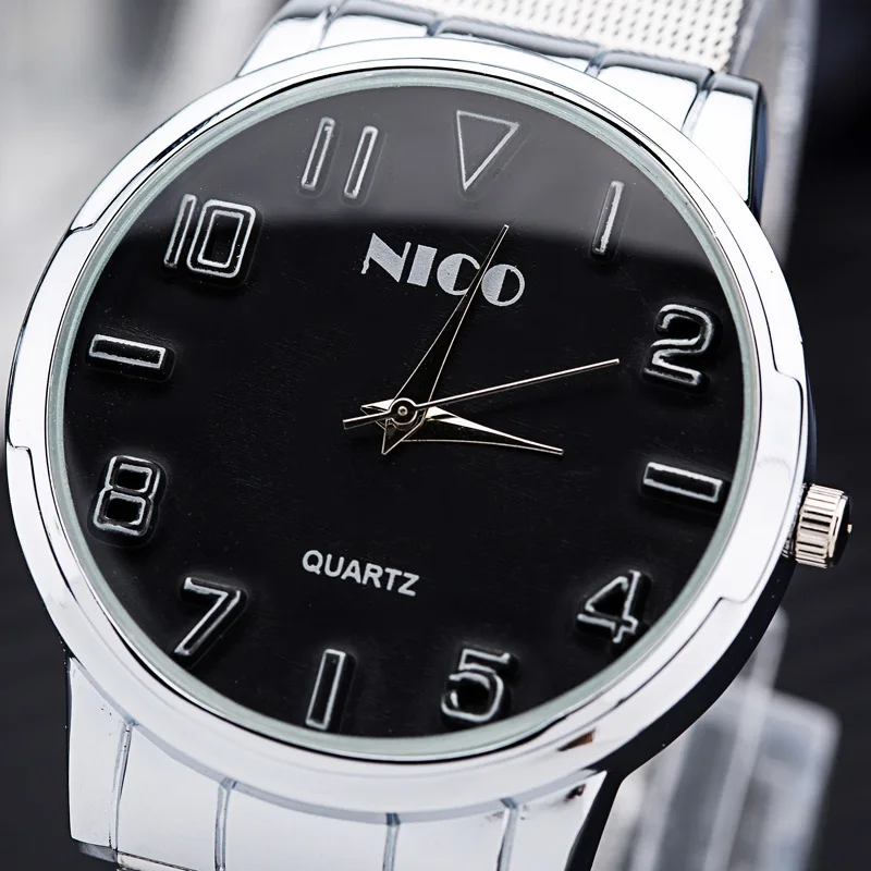 Новинка 2019 мужские цифровые часы с ремешком из нержавеющей стали повседневные