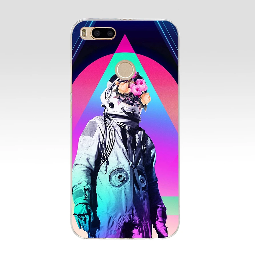 129SD эстетика vaporwave Мягкий Силиконовый ТПУ чехол для телефона для xiaomi redmi 4A 4X note 4 4x mi A1 A2 lite - Цвет: 16