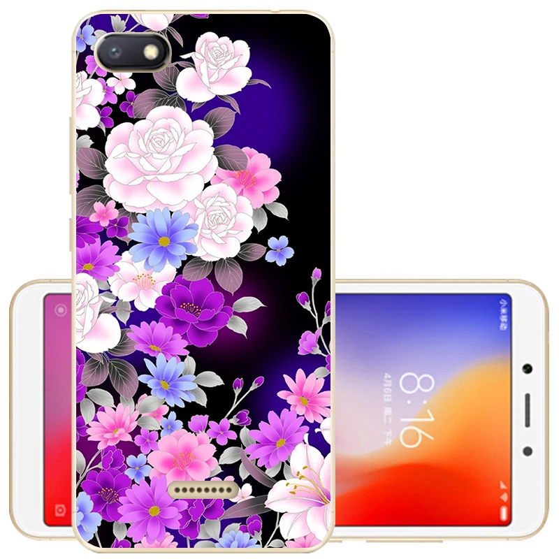 46 Чехол для Xiaomi Redmi 6A 5,4", мягкий чехол из ТПУ, чехол, силиконовый чехол, милые сумки, чехлы для Xiomi Redmi 6, чехол для телефона - Цвет: 46