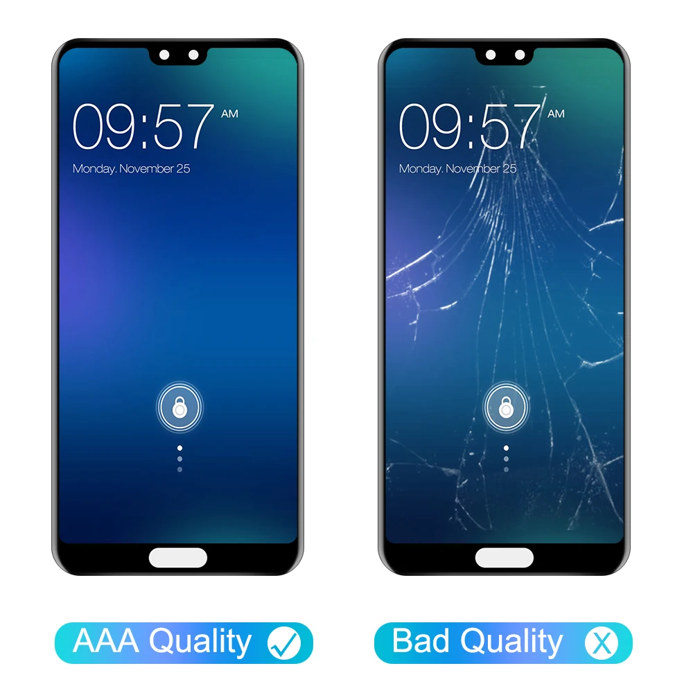 ЖК-дисплей 5 8 дюйма для Huawei P20 черный сенсорный экран с дигитайзером в сборе EML L29 L22