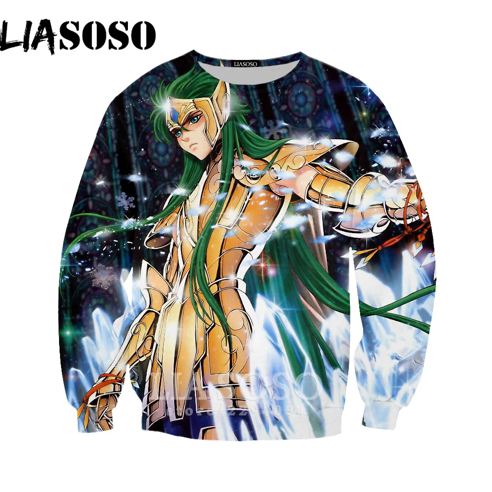 LIASOSO эпизод zero Сага Золото Saint Seiya Толстовка Рыцари зодиака 3d printig с длинным