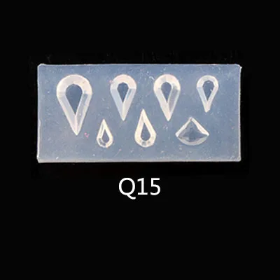 8 шт./лот Q серия(Q1-Q16) 3D смешанный дизайн акриловый дизайн ногтей плесень Советы Декор DIY Различные стили прозрачный - Цвет: Q15
