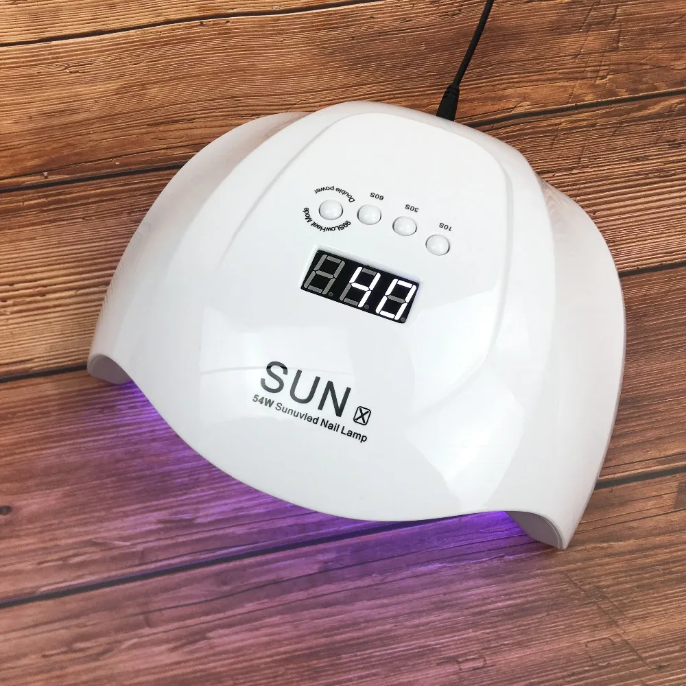 SUN X Сушилка для ногтей 54 Вт УФ светодиодный светильник УФ-гель Ледяной светильник для отверждения гель-Полировочный для ногтей, маникюрный аппарат с автоматическим датчиком