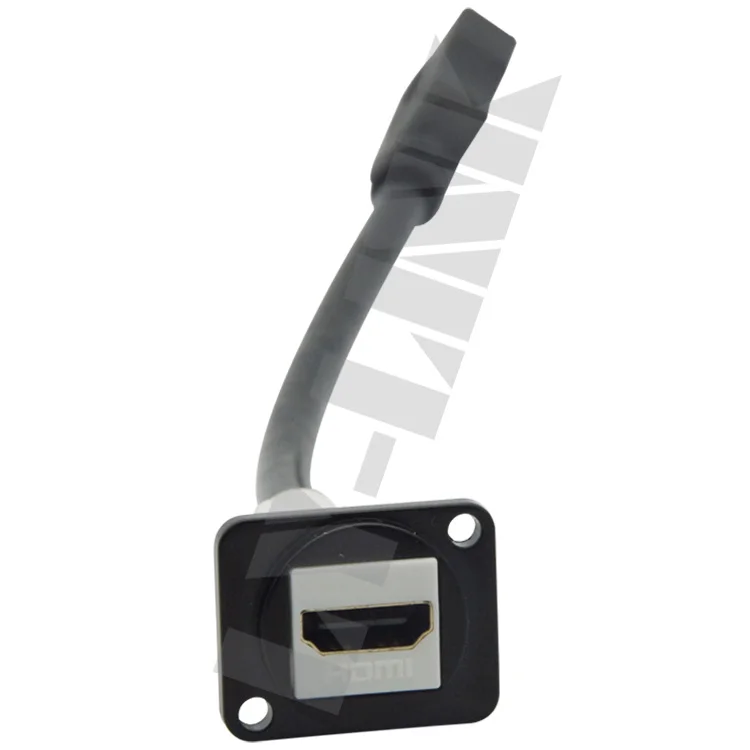 D Тип металлический HDMI с задней стороной короткий кабель | Электроника