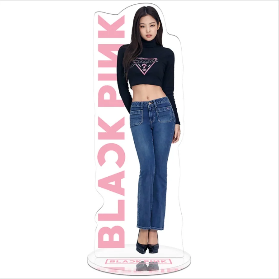 JENNIE B Kpop Blackpink акриловая фигурка стэнди кукла Лиза Роза Дженни стоячий стол Декор 22 см - Цвет: JENNIE B