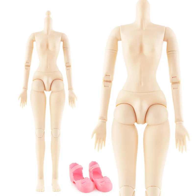 Yellow body Новинка 60 см Bjd голова 21 подвижная шарнирная кукла Женская голая нудированная 1/3 Тело 3D глаза голова кукла игрушки для девочек подарок - Цвет: Yellow body