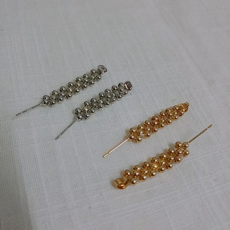 Женские маленькие серьги-цепочки WTLTC Простой Бисероплетение серьги-манжеты