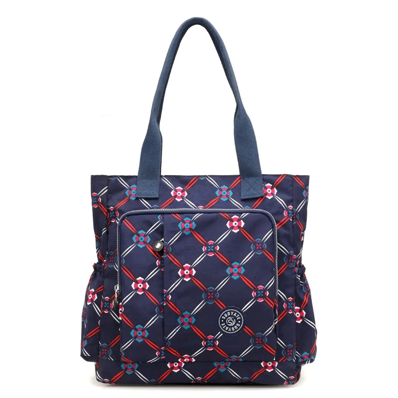

Новая повседневная женская сумка, Большая вместительная водонепроницаемая сумка через плечо, модная дизайнерская износостойкая нейлонова...