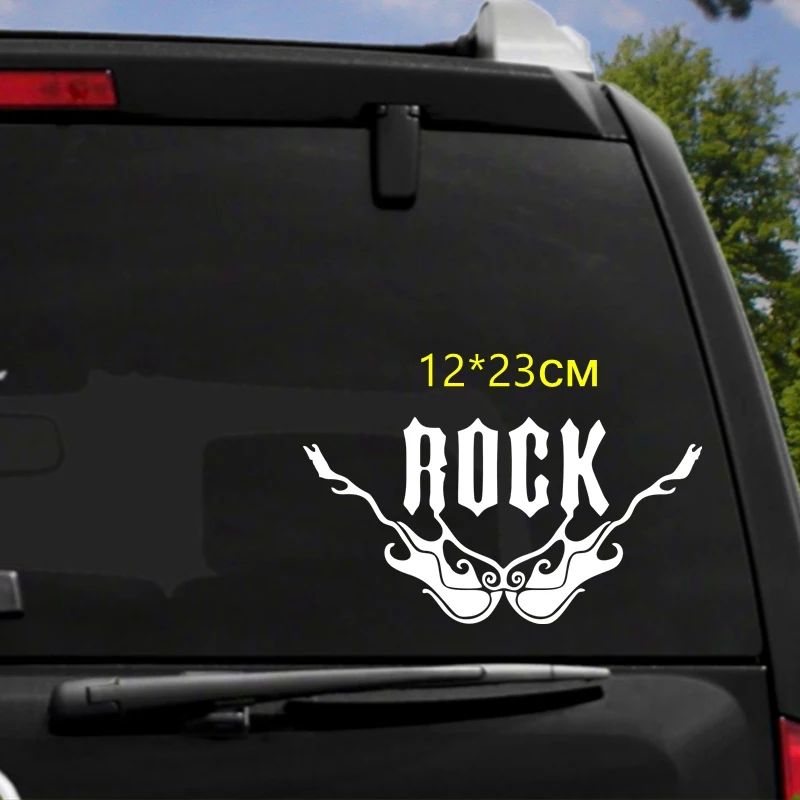 Tri miski HZX664 #12x23 см музыка рок и гитары Автомобильная наклейка на лобовое стекло