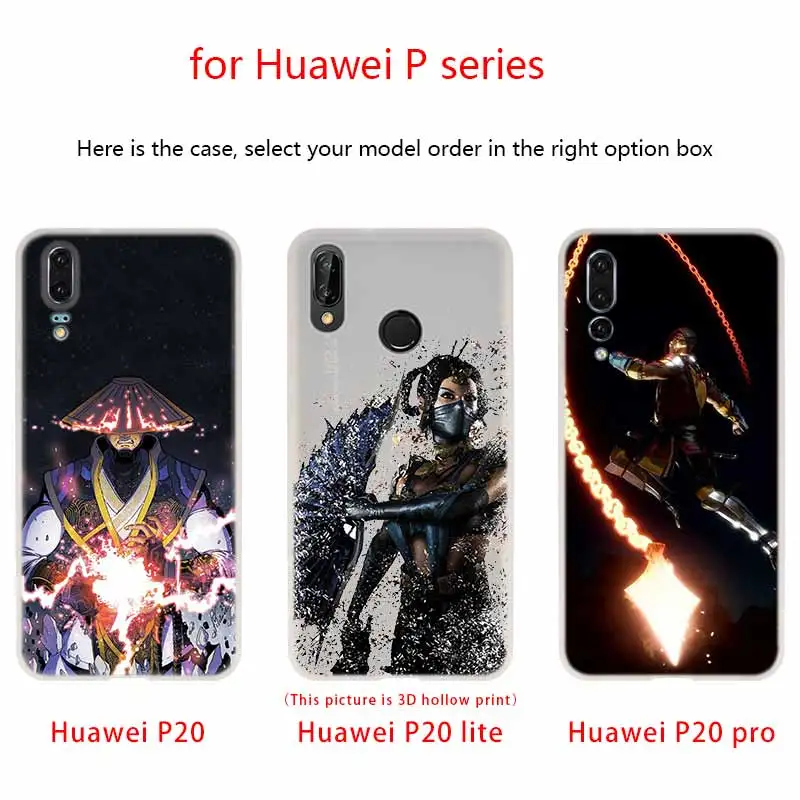 Чехол для телефона Mortal Kombat Huawei P40 P9 P10 P20 P30 Lite Cases Pro P Smart 2019 мягкий чехол|Бамперы| |