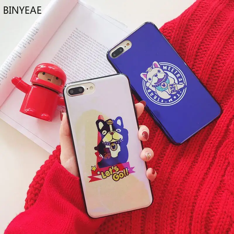 Новая модель чехла для телефона подходит Apple 6 7 8 Plus X Blue Ray мультфильм мягкая