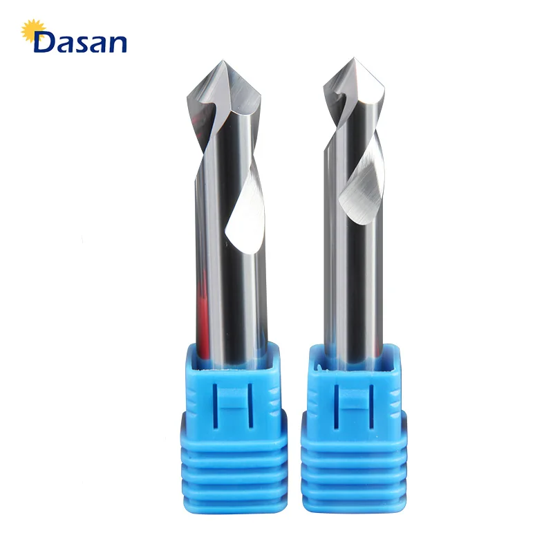 1PC 90 Degree Spot Drill Bit HRC55 3MM 4MM 5MM 6MM 8MM 10MM Machine Hole Drill Chamfering Tools Tungsten Carbide Steel for Alumi
