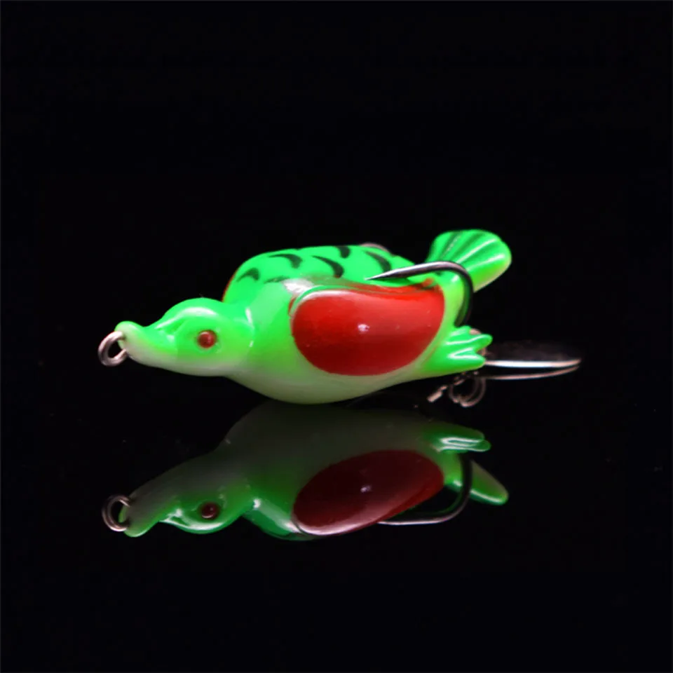 

1PCS New Pesca Pike Fishing Lure Artificial Bait 14g 65mm Sinking Duck Lure Soft Baits Fishing Wobblers Frog Lure