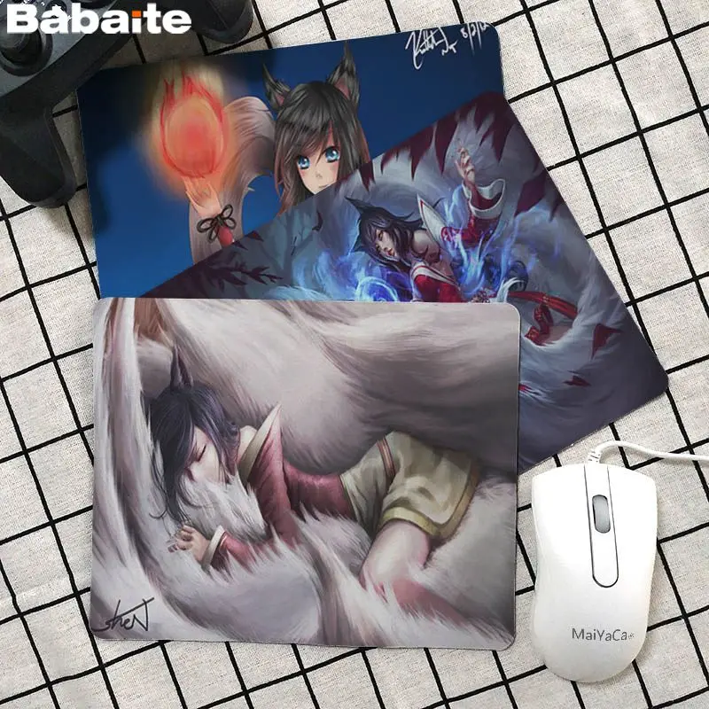 Babaite Лидер продаж Ahri League Of Legends красивый коврик для мышки в стиле аниме оптовая