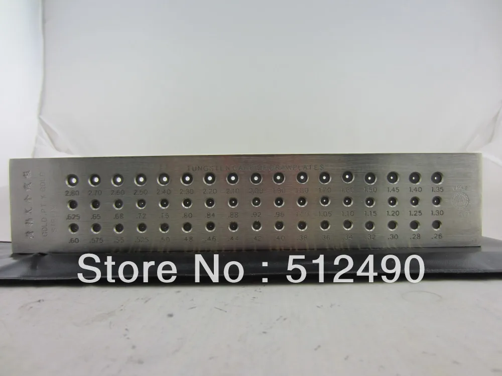 Ювелирный drawplate, ювелирный drawplate со всеми размерами, вольфрам-карбидная рабочая доска