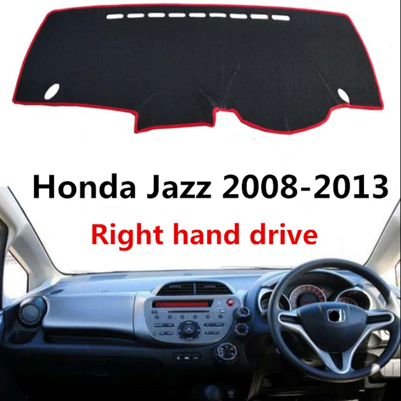 Чехол TAIJS для приборной панели автомобиля Honda Jazz 2008 2013 правый руль автомобильная