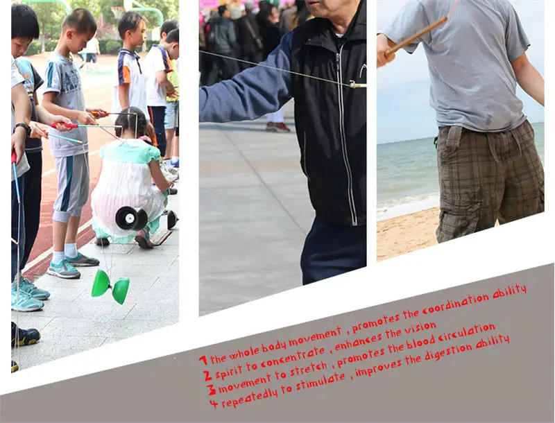 Китай YOYO мяч мягкий Diabolo 1 или 3 подшипника Комплект упаковки Kongzhu(диаметр. 128 мм стаканчик, палочки, веревочная сумка, запасная струна