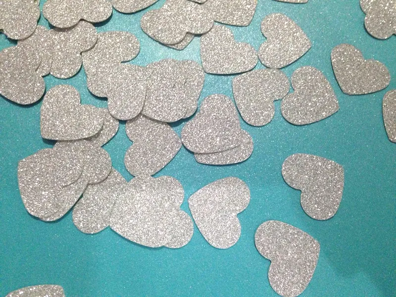 Ручная работа Золотое сердце свадебные конфетти свадебный душ вечеринка стол