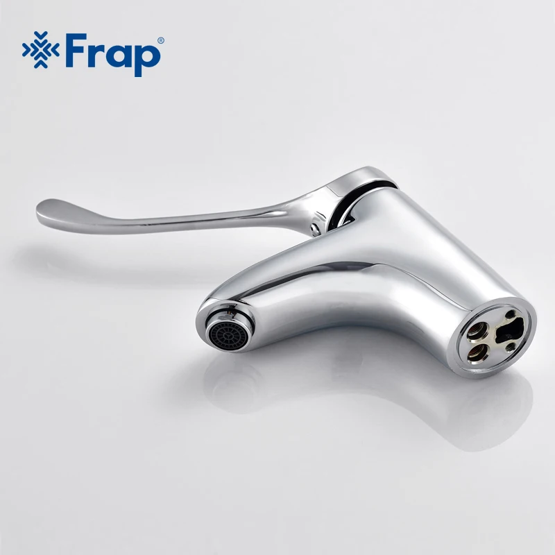 Фото Латунный хромированный смеситель для ванной Frap F1054 с длинной ручкой кран Латунный хромированный смеситель для ванной Frap F1054 с длинной ручкой кран
