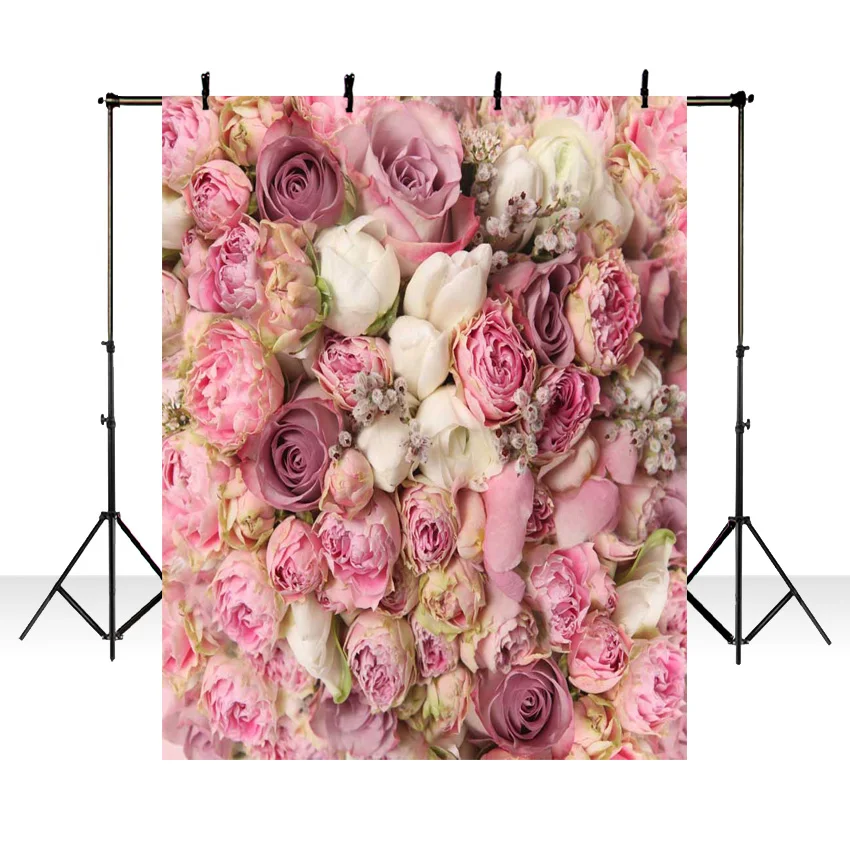 Фон для фотосъемки на День святого Валентина 3D розовый цветочный фон фотостудии