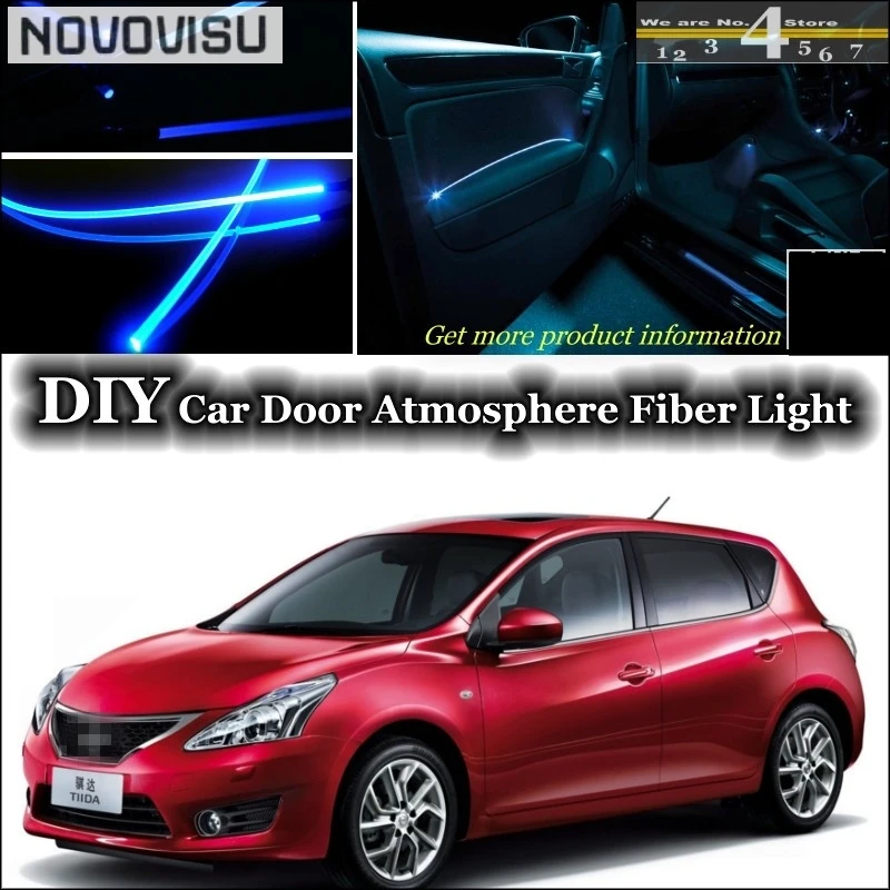 Novovisu для Nissan Tiida Versa C11 C12 Dodge trazo интерьер окружающего света настройки атмосферу