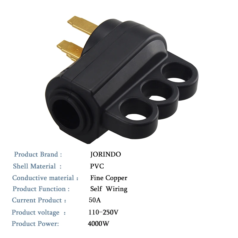 [Nema 14-50 P] 50 Amp Heavy Duty RV EV Replacement Tab NEMA 14-50P Male 50AMP Assembly Plug AC Electric Vehicle | Электроника
