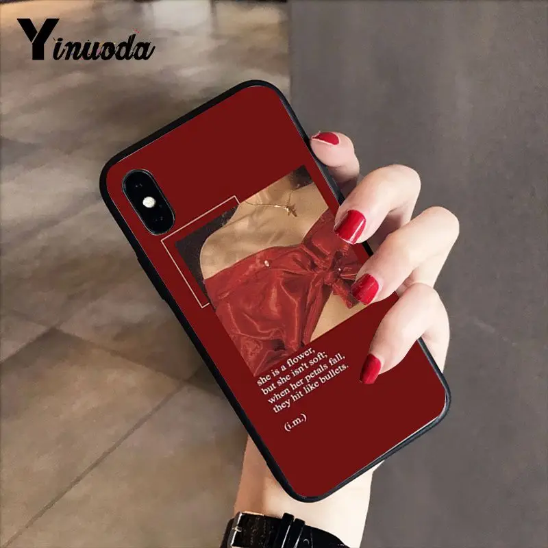 Красный Doodles эстетика черный ТПУ мягкий чехол для телефона iphone 12 8 7 6 6S 6Plus X XS MAX 5 5S SE