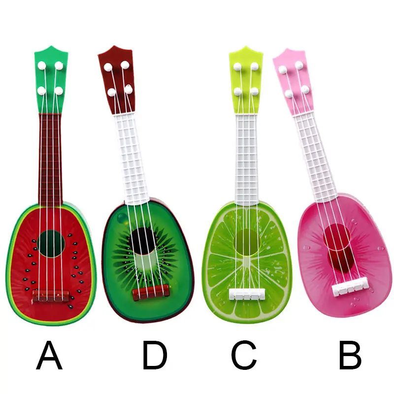 Детское укулеле с маленькими фруктами музыкальная гитара четырехструнный