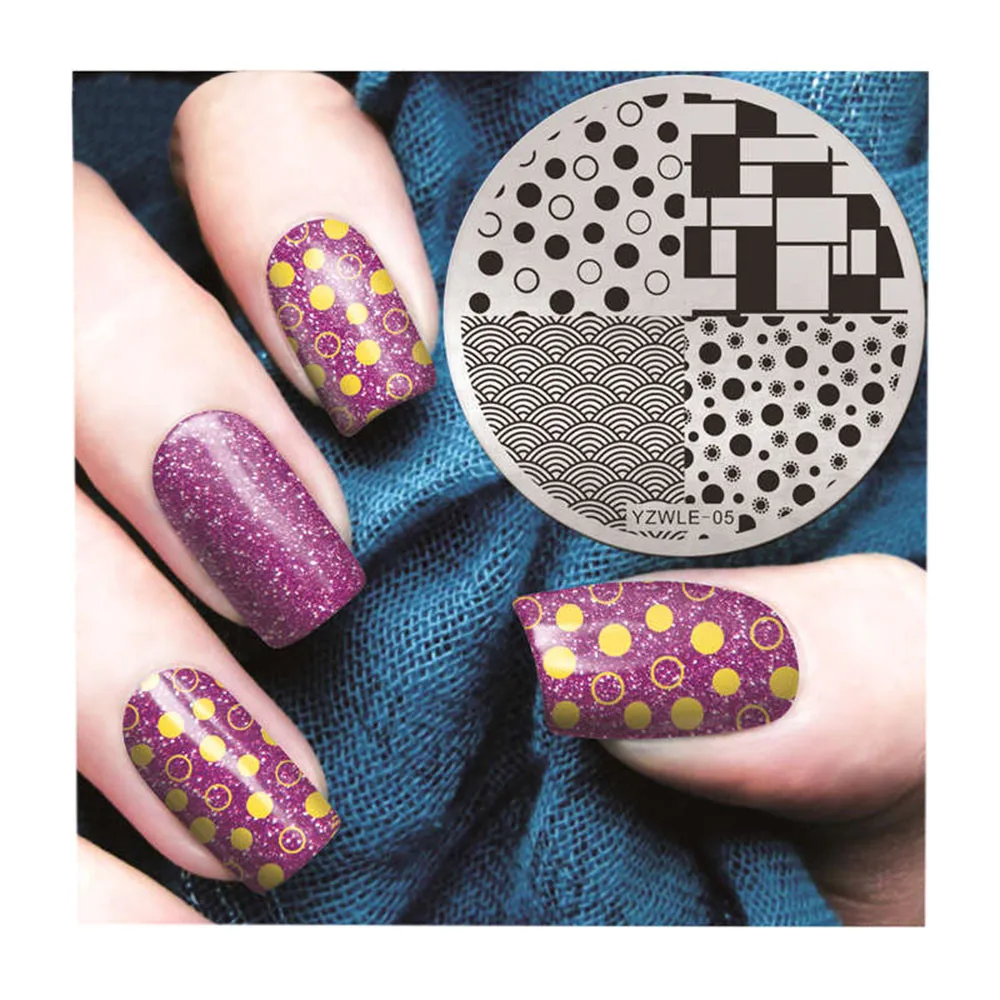 Дизайн ногтей печать пластины изображения штамповки советы для дизайна маникюра