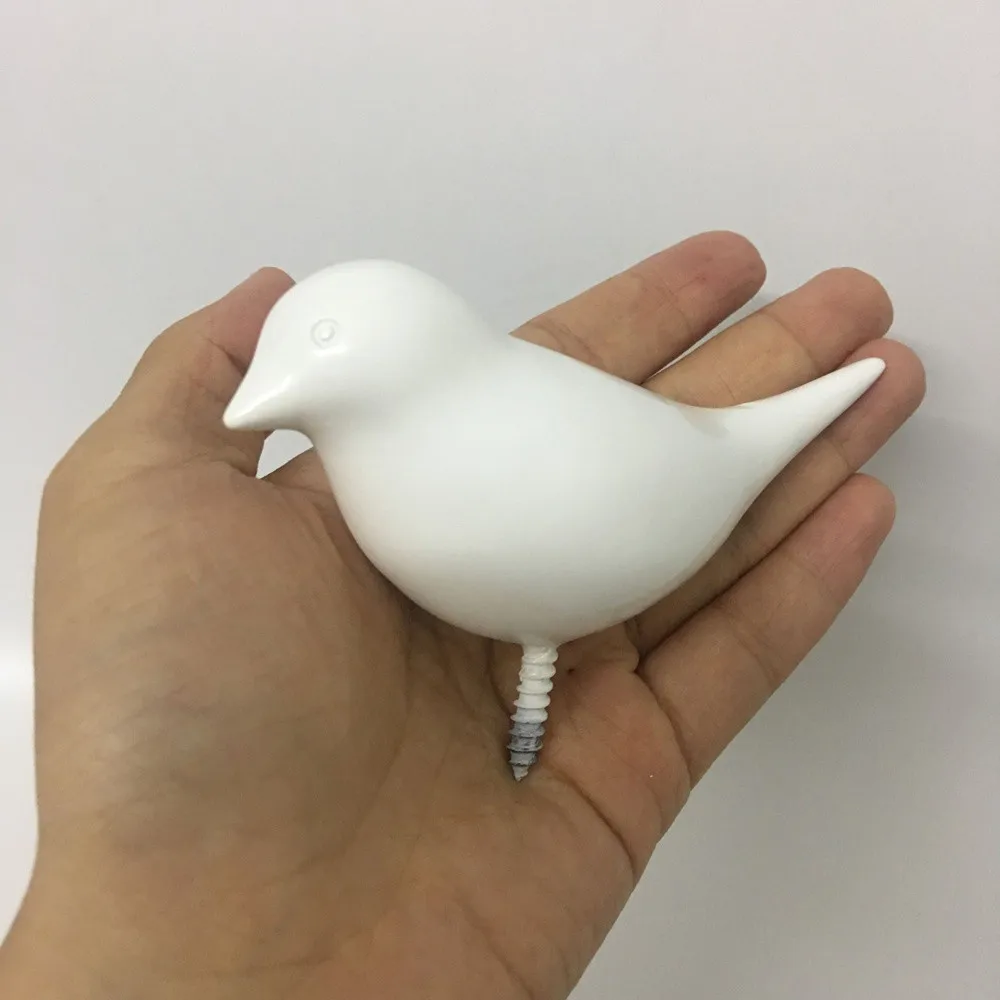 Creative Bird Shape Wall Hooks Home Decoration Storage Resin Wood Grain Storage Rack Bedroom Door After Coat Hat Hanger Hook