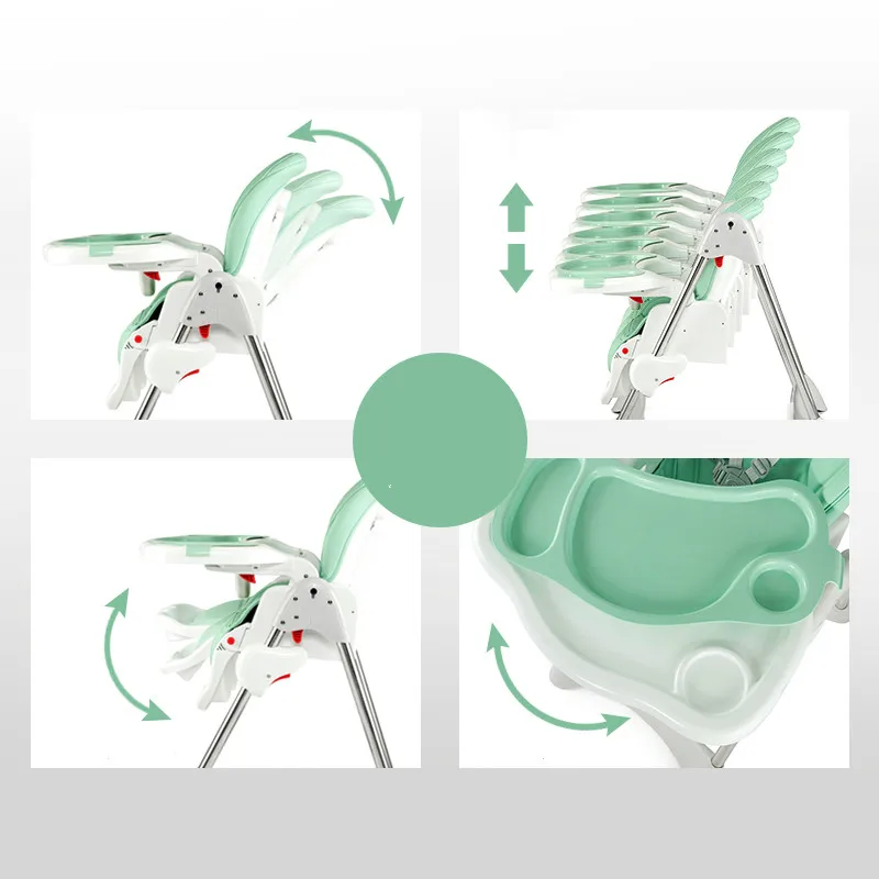 Складной стул для кормления ребенка 4 в 1 портативный обеденный стол детей