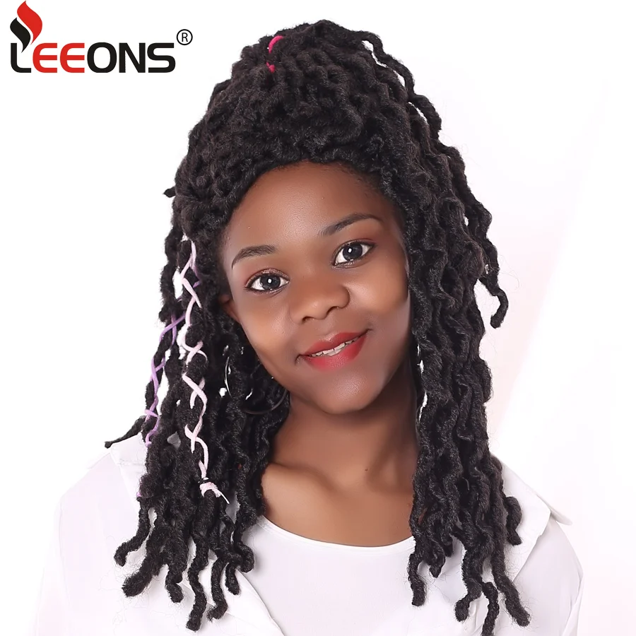 Leeons Nu Locs коса для вязания крючком Омбре искусственный синтетический наращивание