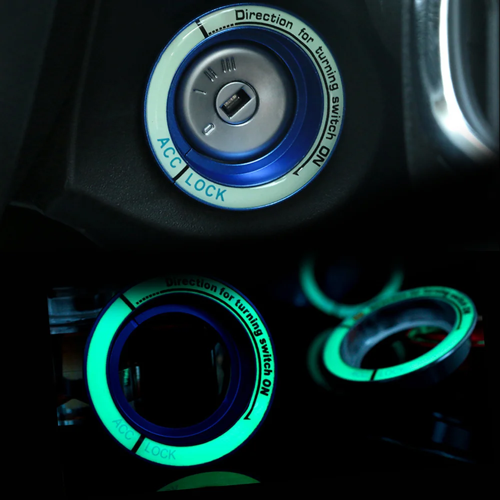 Кольцевая Крышка для ключа зажигания автомобиля кольцевые Стикеры Ford Focus 2 3 4 MK2 MK3