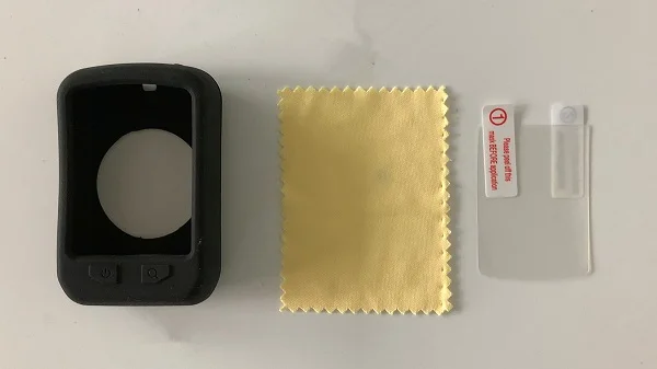 black Прокат силиконовой резины Противоударная защита чехол для I gps порт IGS20E велосипед Велоспорт gps компьютер с пленкой 7CLR велокомпьютер - Цвет: black