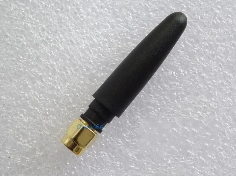 433 МГц GSM GPRS антенна SMA прямая головка позолоченная 5 см усиление 2 дБи |