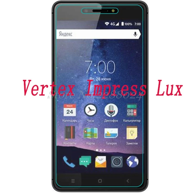 

Tempered Glass Film FOR Vertex Impress Lux Screen Protector Premium Scratch-proof Protective Front Glass Film