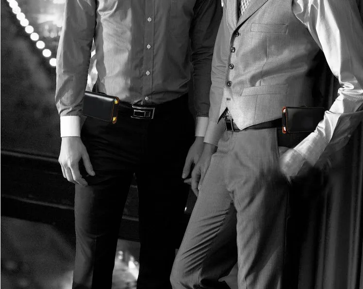 Кожаный чехол-кобура с зажимом для ремня держатель Nokia 106 107 Dual SIM/Nokia Asha 202 203 300 /Nokia