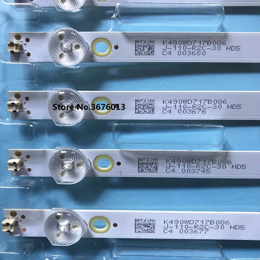 1 комплект = 9 шт. Светодиодная лента для подсветки forTCL LE49D88UD K490WD7 A2 4708 K490WD
