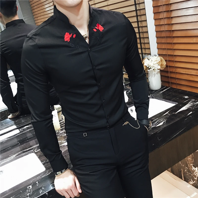 

2019 New Mens Shirts Long Sleeve Slim Design Men White Shirt Fashion Man Leisure Shirts Asia Size S M L XL 2XL 3XL