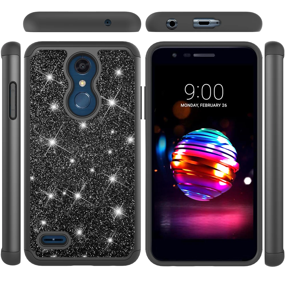 Модный Блестящий чехол с блестками для телефона LG K10 2018 / K30 Premier Pro LTE Alpha/Phoenix