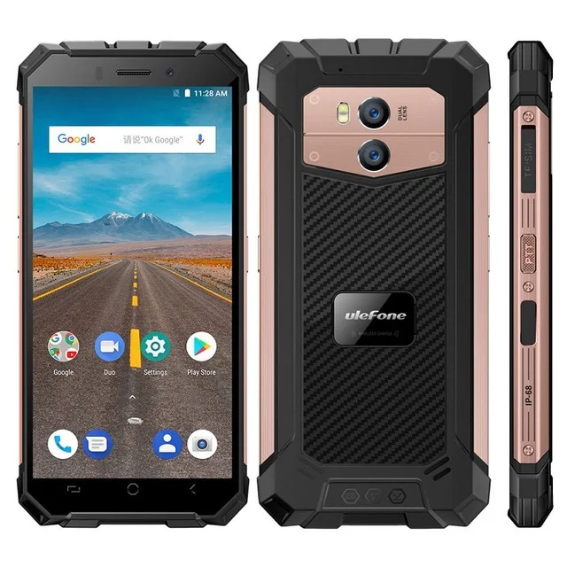 Ulefone Броня х водонепроницаемый смартфон IP68 5 &quotHD Android 8 1 2 ГБ + 16 13MP NFC Face ID 5500 мАч