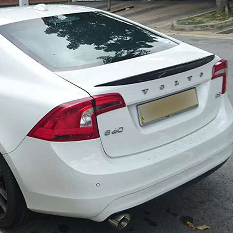 Задний спойлер для Volvo S60 из углеродного волокна багажника 2014 2015 2016 2017 S60|trunk wing|spoiler